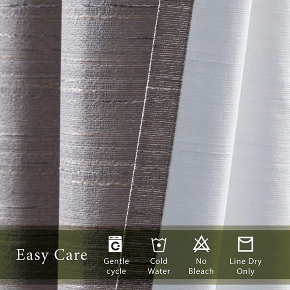 Hyde Lane Room Darkening Curtains Gray 2 Panels - Picture 4 of 8